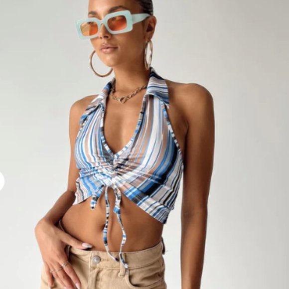 ENMORE TOP BLUE - Picture 2 of 2